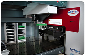 ForteBio's Octet RED384 system integrated with Tecan's Freedom EVO robot.
